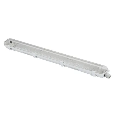 2*18W IP65 Ik08 T8 LED/ Fluorescent Tube Waterproof Tri-Proof Lighting Fixture