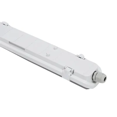 2*24W IP65 Ik08 T8 LED/ Fluorescent Tube Waterproof Tri-Proof Lighting Fixture for Parking Tunnel Factory Industrial Light
