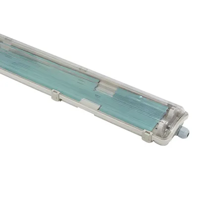 4FT IP65 Ik08 T8 LED/ Fluorescent Tube Waterproof Triproof Lighting Fixture for Parking Tunnel Factory Industrial Light