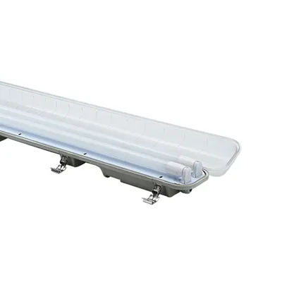 5 Year Warranty PC Transparent Cover for T8 LED Tube 2*24W IP65 Ik08 LED Waterproof Corrosion-Proof Tri-Proof Lighting Fixture Linear Light