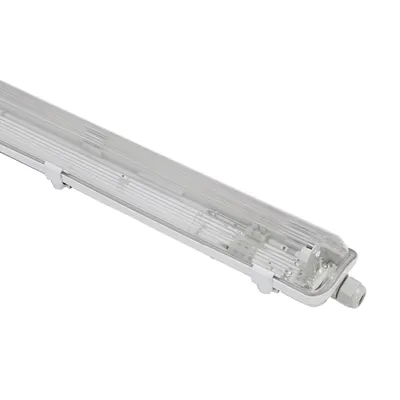 IP65 Ik08 T8 LED/ Fluorescent Tube Waterproof Tri-Proof Lighting Fixture Dust-Proof Light for Parking Tunnel Factory
