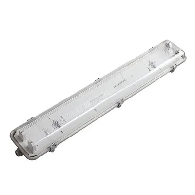 IP65 Ik08 Tri-Proof T8 Fluorescent LED Tube Lighting Fixture LED Waterproof Dust-Proof Light with Surface / Chain Mounted