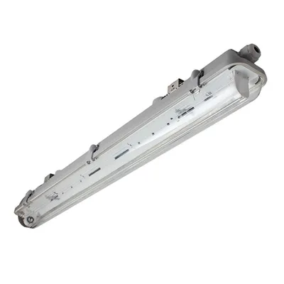 IP65 Ik08 Waterproof Lighting Fitting Tri-Proof Linear Light with T8/T5 Tube
